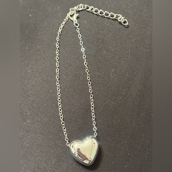 BNWT Silver plated Heart Anklet - Picture 3 of 3